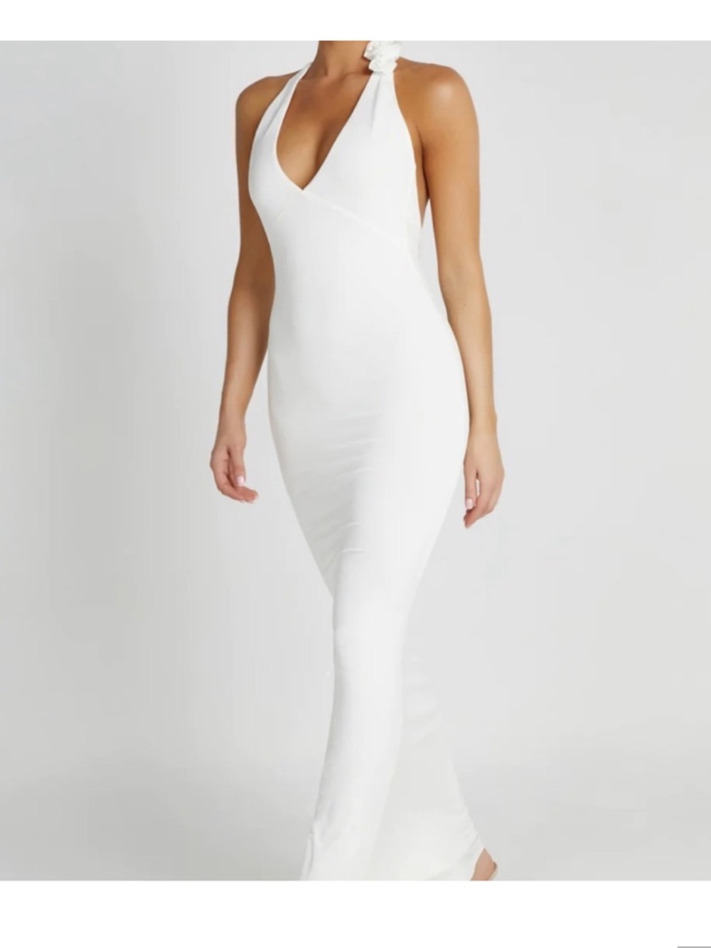 Meshki Marion Halter Rosette Maxi Dress XXXL - Picture 2 of 9